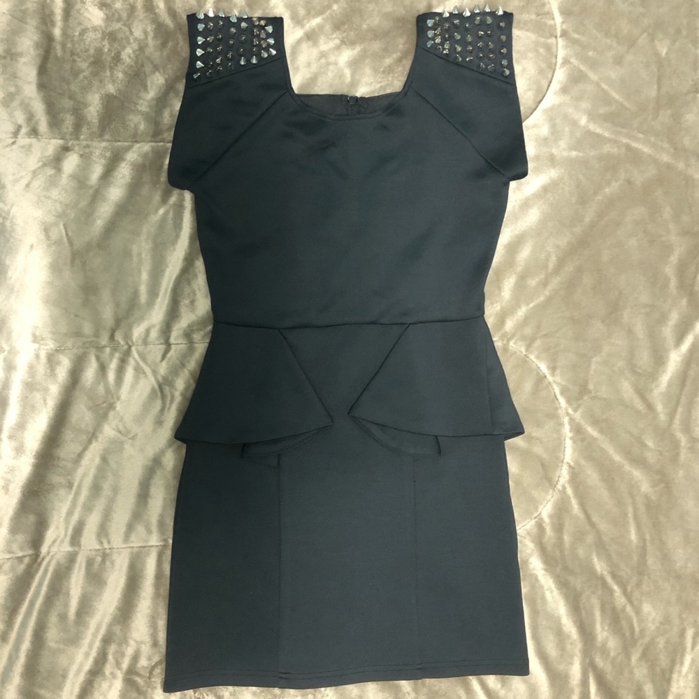Black Peplum Dress